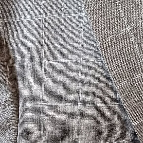 Joseph A. Bank 43R gray 100% wool suit and pants - Picture 5 of 12